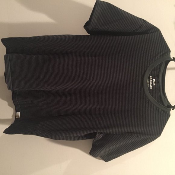 Men's Green Striped T-Shirt - Picture 2 of 2